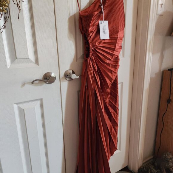 Saints & Secrets Pleated Asymmetric Maxi Dress – AU 10 / US M – NWT - Picture 8 of 13